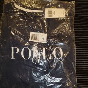 Polo by Ralph Lauren Navy Blue Short Sleeve Tee with White Logo